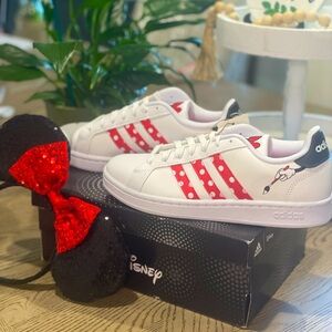 Disney Adidas Grand Court Minnie Sneakers